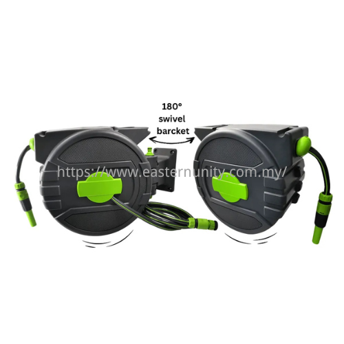 Retractable Garden Hose Reel Set (Wall Mounted) 20M