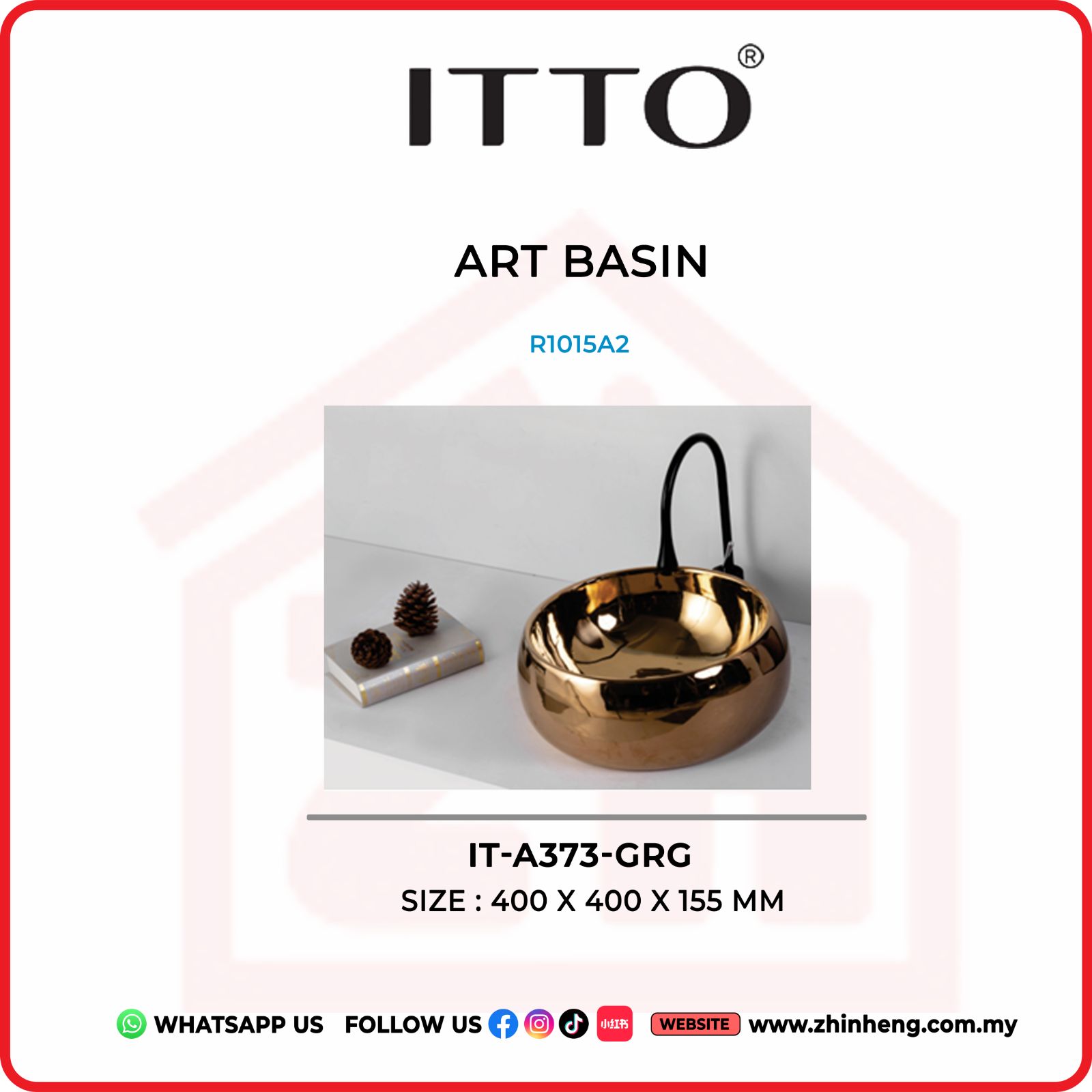 ITTO ART BASIN  IT-A373-GRG