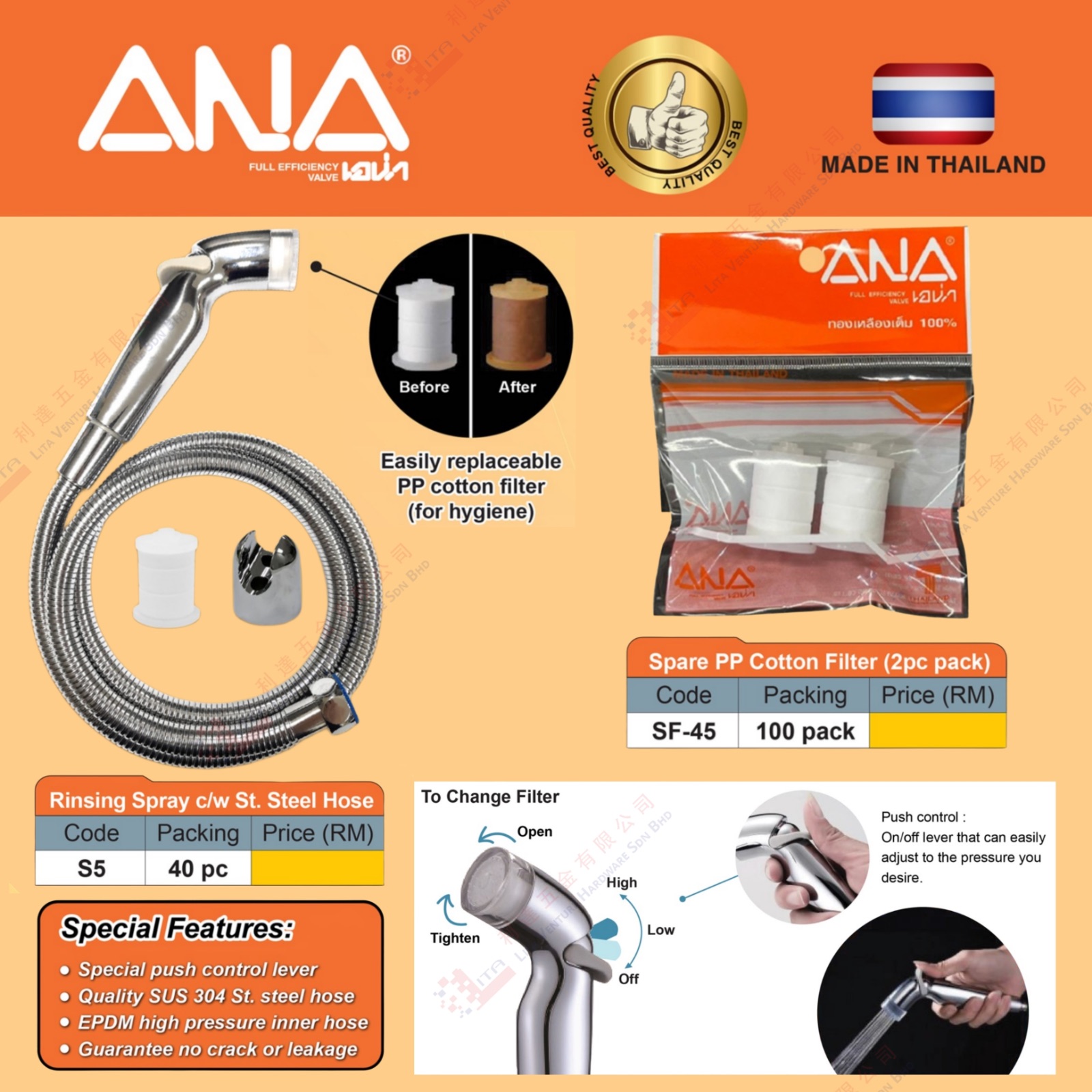 ANA BRAND PP COTTON FILTER -  SF45