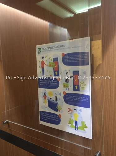 POSTER ACRYLIC POCKET DISPLAY (LE APPLE HOTEL, KL ,2020)