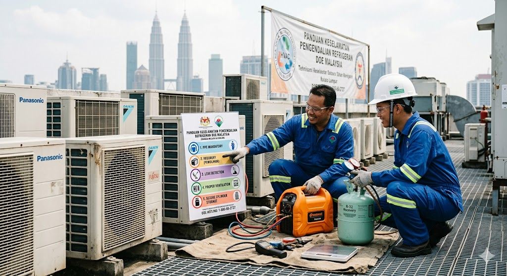 refrigerant handling safety standards Malaysia DOE