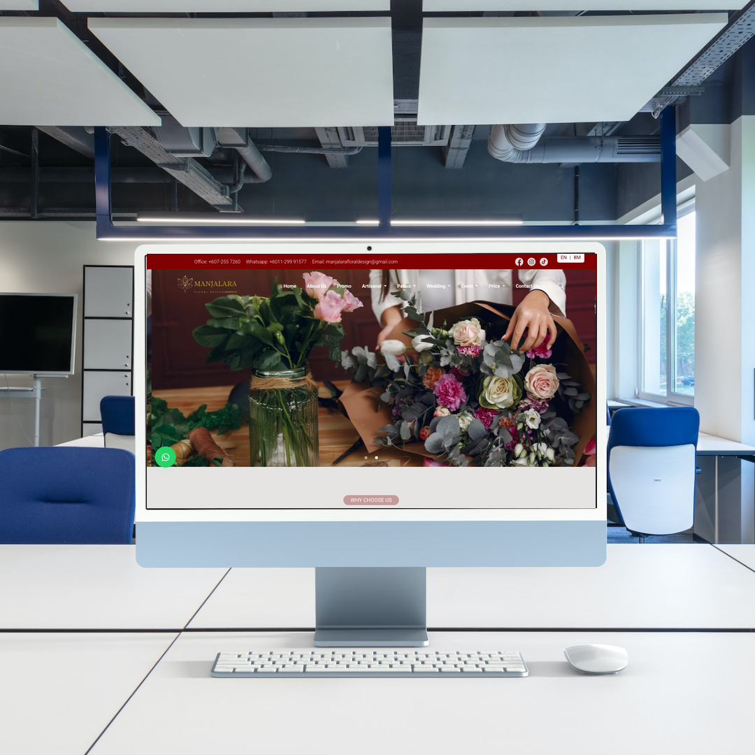 Flower Arrangement Service Website Design & SEO | Johor
