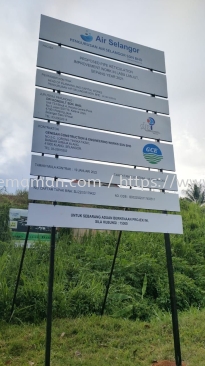 AIR SELANGOR CONSTRUCTION PROJECT SIGNBOARD SIGNAGE AT CHUKAI, KIJAL, KERTEH KEMAMAN TERENGGANU MALAYSIA