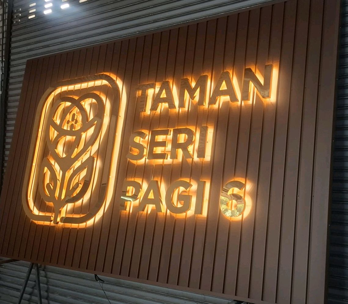 PREMIUM 3D GOLD STAINLESS STEEL LED HAO-LIT SIGNBOARD SUPPLIER IN KUALA LUMPUR (KL), GEORGE TOWN & JOHOR BAHRU (JB)