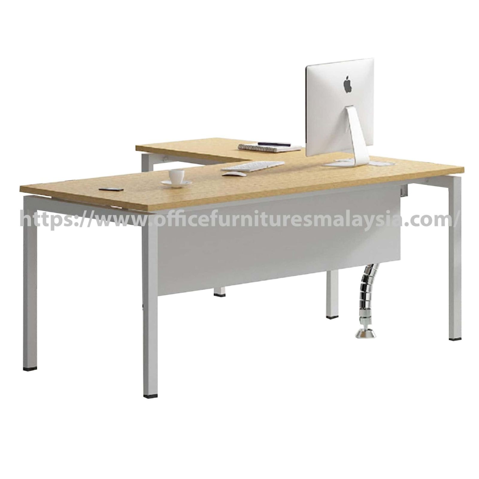 6 ft Simple Design Manager L-Shaped Desk OFMSN1815