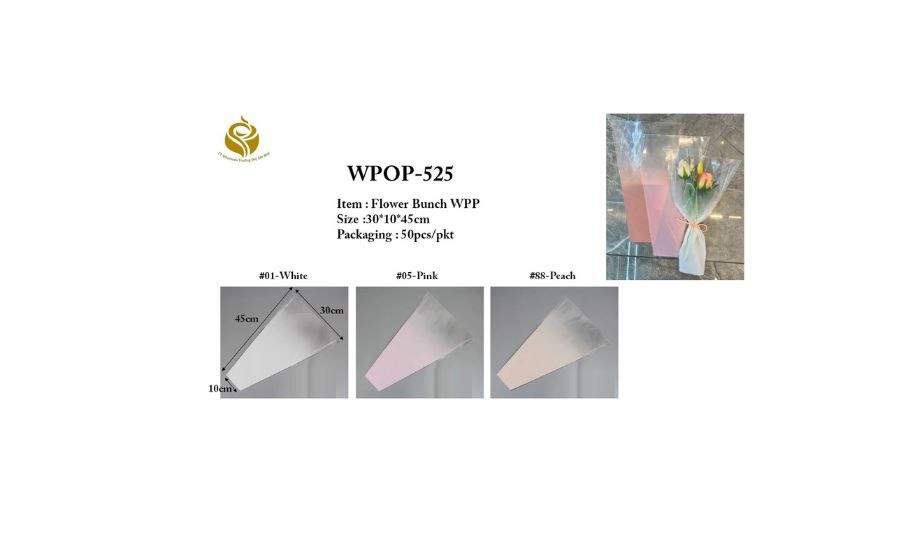 Flower Bunch Wrapping Paper – Premium Sheets for Bouquets (WPOP-525)