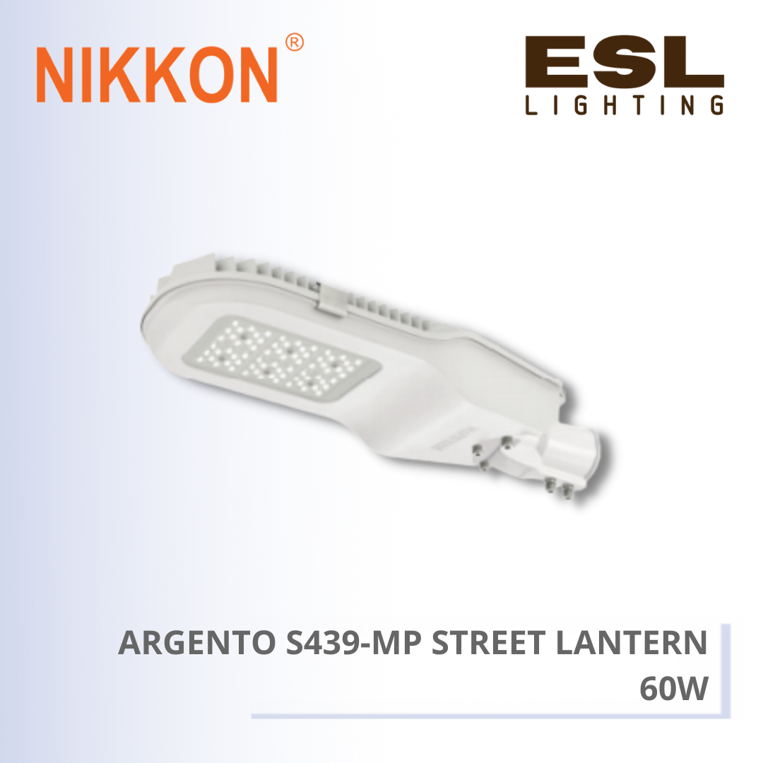 NIKKON LED STREET LANTERN ARGENTO S439-MP STREET LANTERN 60W - K09360 S439-MP 60W