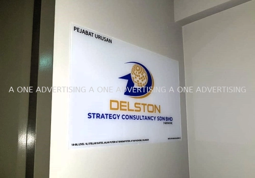 DELSTON Acrylic Board Indoor Signage 