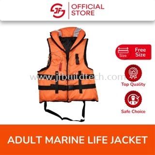 Adult Marine Life Jacket c/w Collar, Whistle & Reflective Snorkeling/ Water Sports/ Surfing