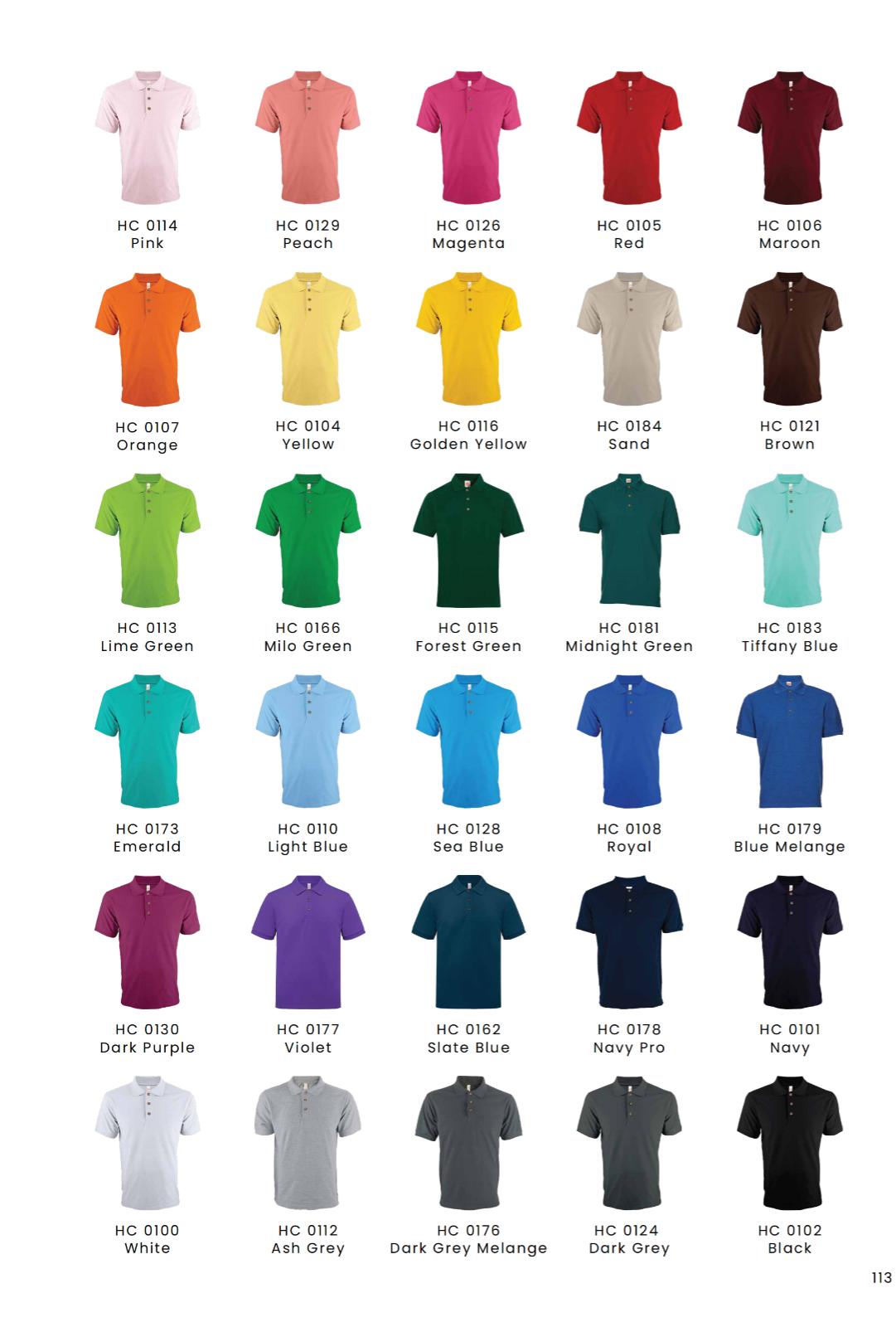 HC01 Cotton Polo Tee Unisex