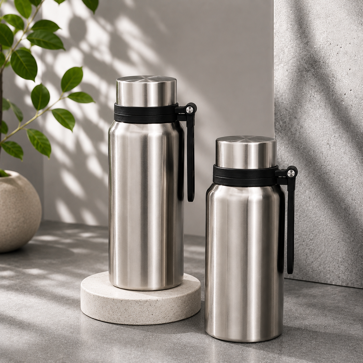 Premium Quality Stainless Steel Vacuum Flask 5600 (Keep Warm 24hrs)