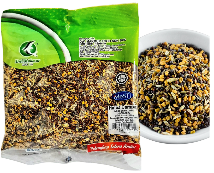 Mixed Fenugreek 160 Grams RM3.50 X 5 Units C.Dwi Makmur