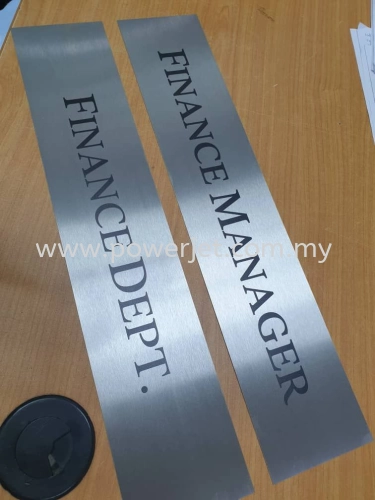 Stainless steel Nameplate UV Direct Printing 