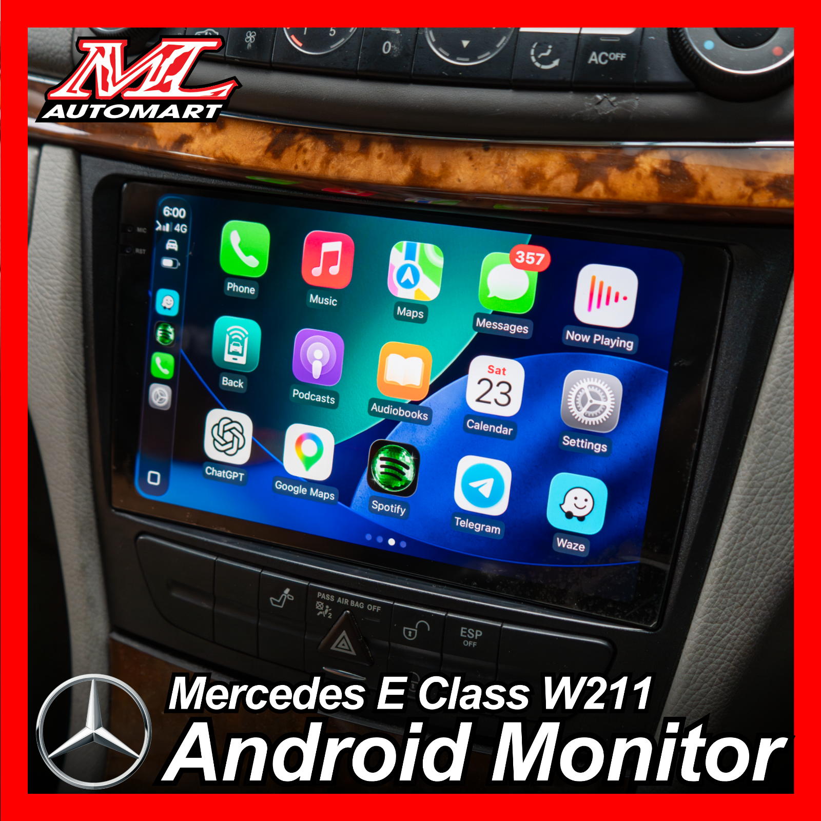 Mercedes Benz E Class W211 Android Monitor