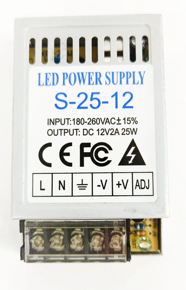 12V 2A  Mini LED Power Supply (AC To DC Switch Power Supply) for CCTV / Door Access System