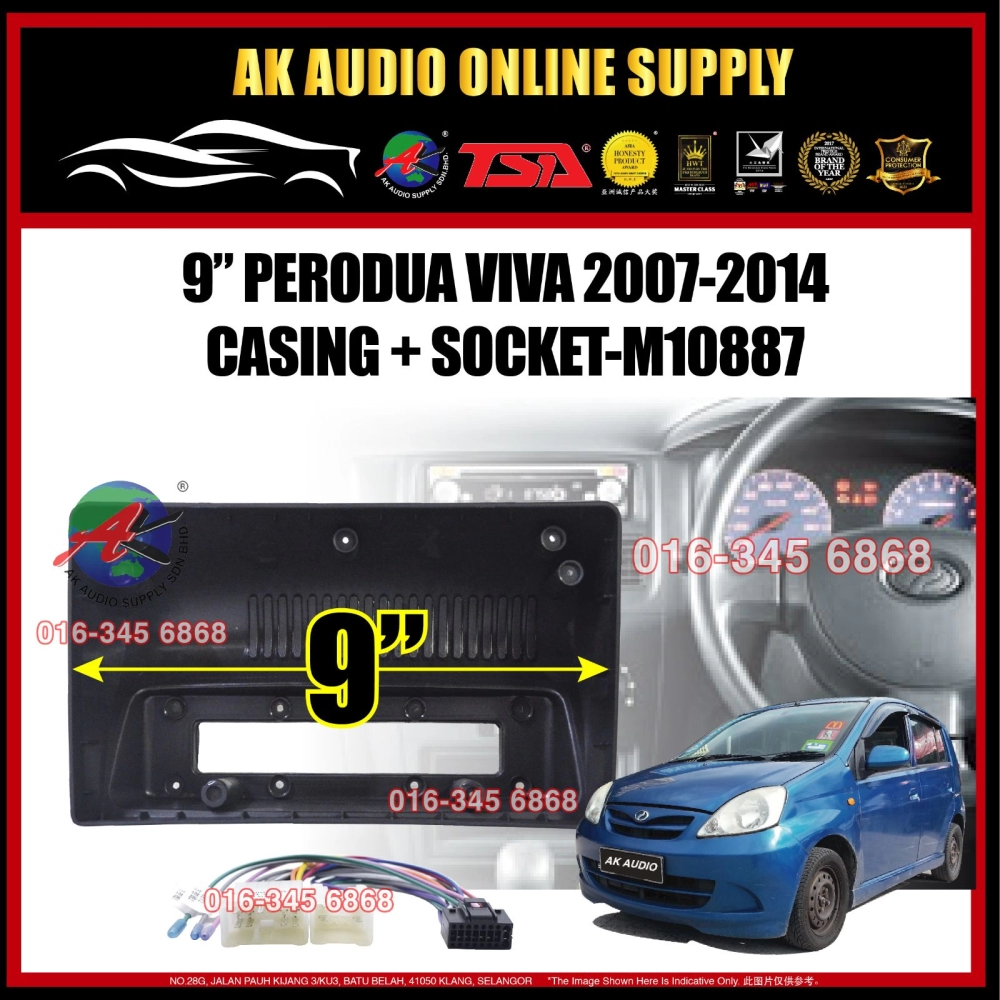 [ MTK 2+32GB ] TSA Perodua Viva 2007 - 2014 ( Small ) Android 9'' inch Car player Monitor