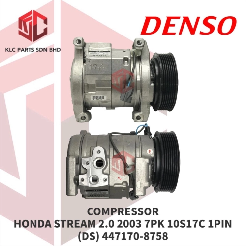 COMPRESSOR HONDA STREAM 2.0 2003 7PK 10S17C 1PIN 4LEG (DS) 447170-8758