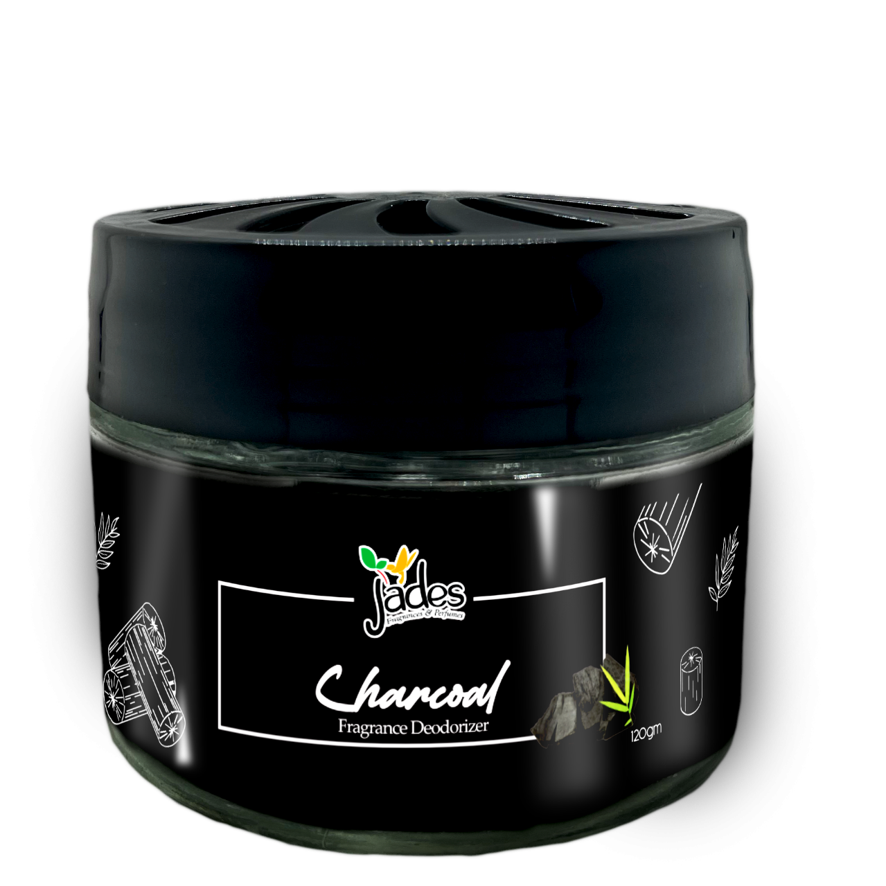 Jades Fragrance Deodorizer 120gm - Charcoal