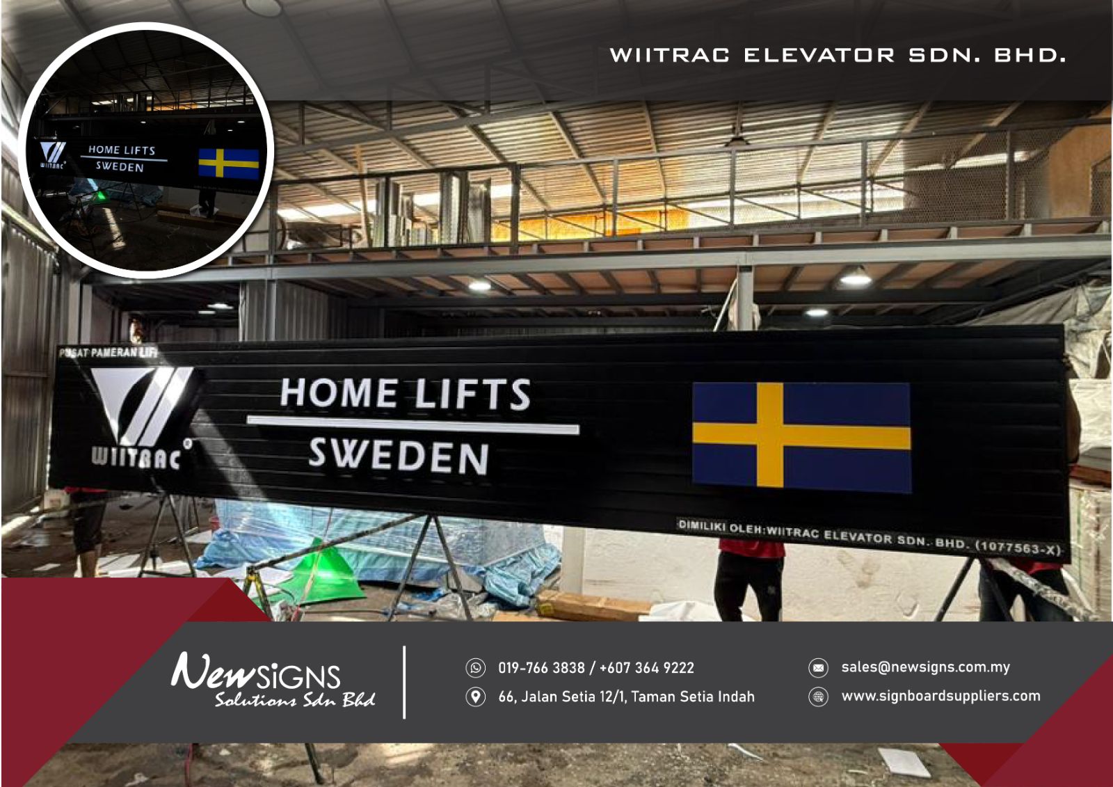 WIITRAC ELEVATOR SDN. BHD. - GI Base with 3D Alum Front Lit