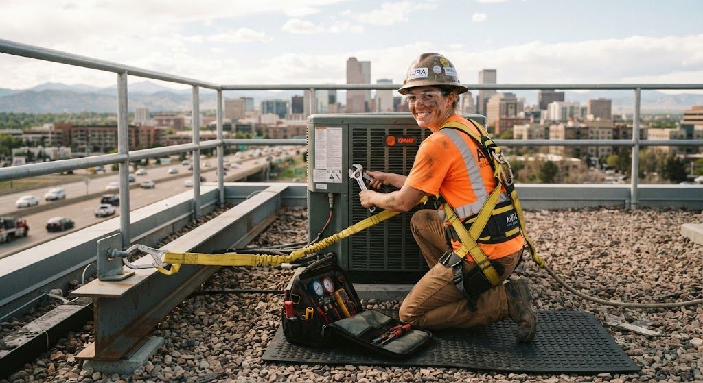 HVAC contractor fall protection safety requirements