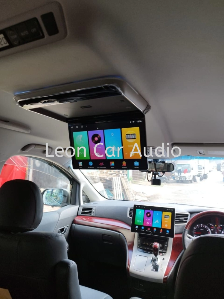 Toyota Vellfire Alphard anh20 14" fhd hdmi usb mp4 roof led monitor