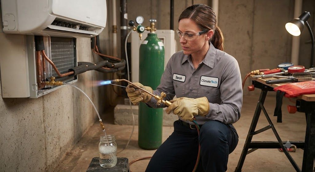 refrigeration brazing split air conditioner HVAC