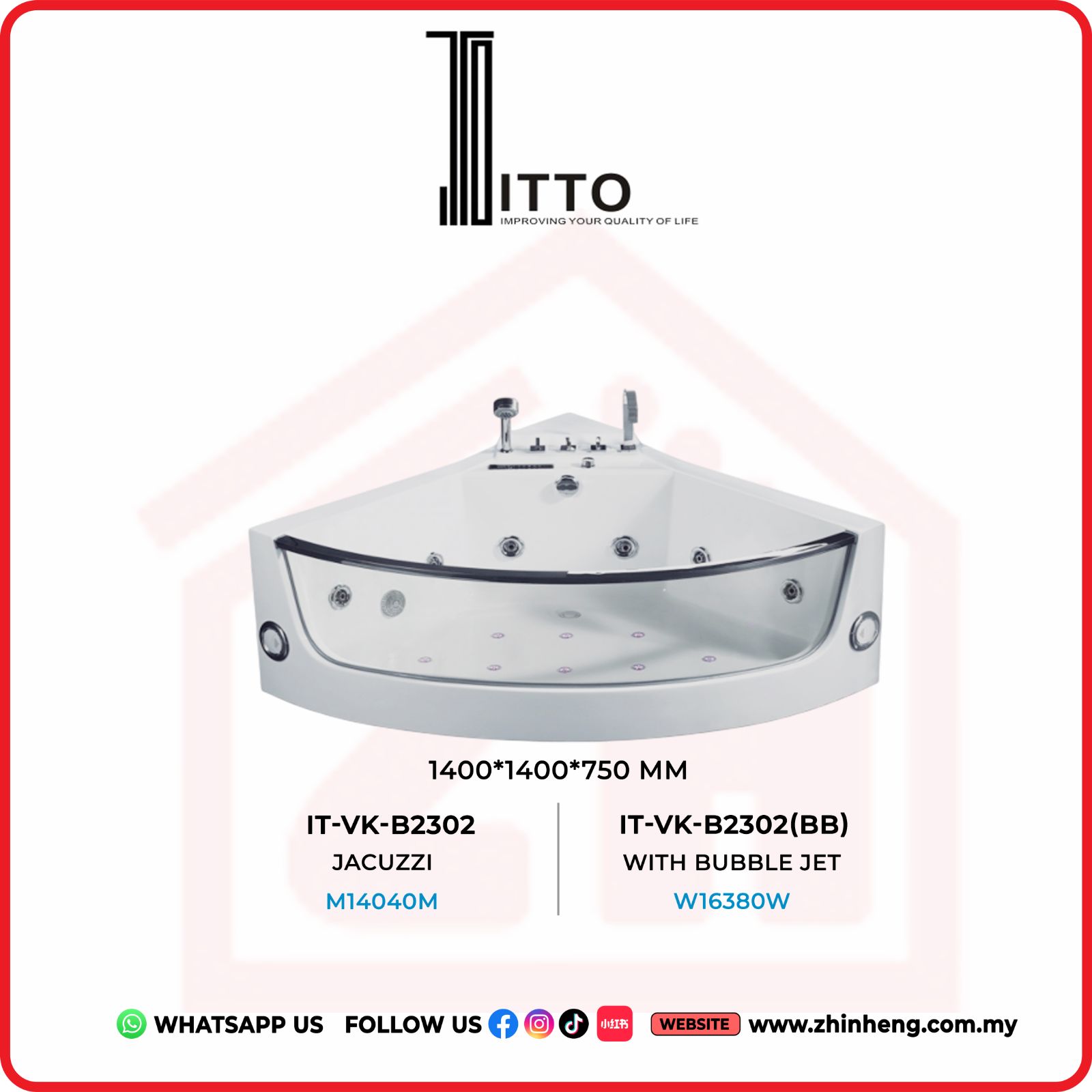 ITTO  JACUZZI  IT-VK-B2302 & IT-VK-B2302(BB)