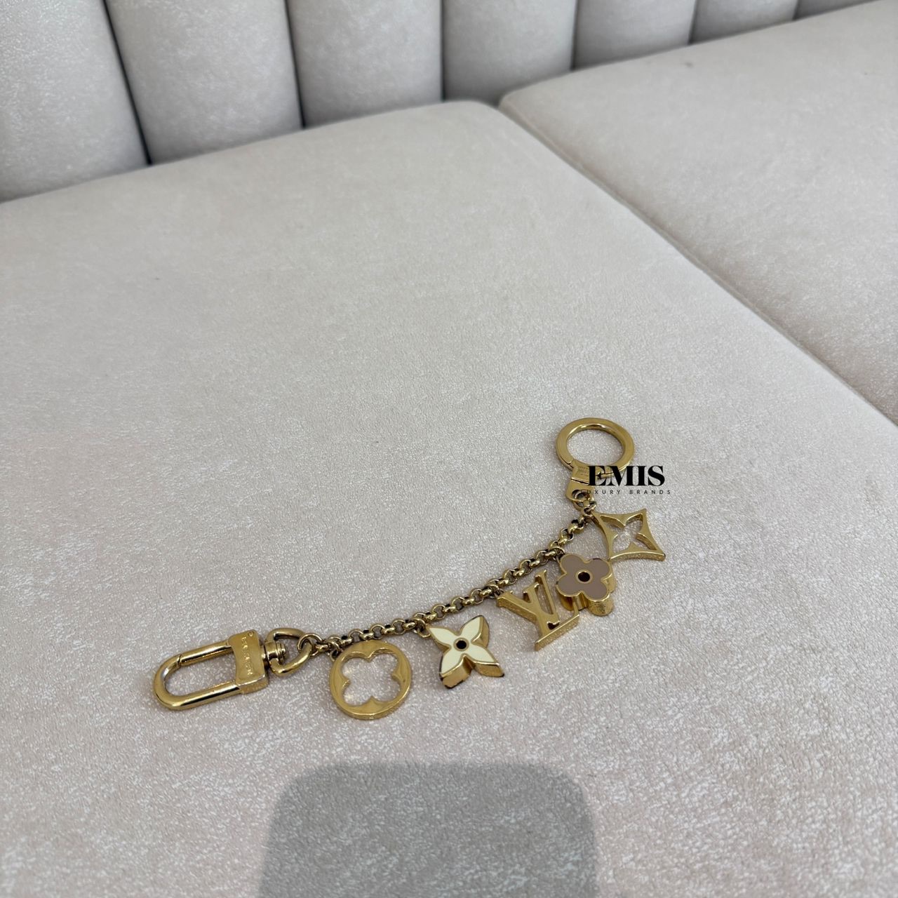 Louis Vuitton Fleur de Monogram Bag Charm Chain M65111- Preloved Luxury Accessories