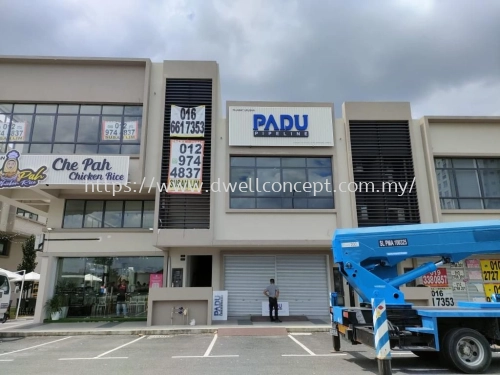 PADU 3D BOX UP LETTERING AT KUALA LUMPUR (KL)