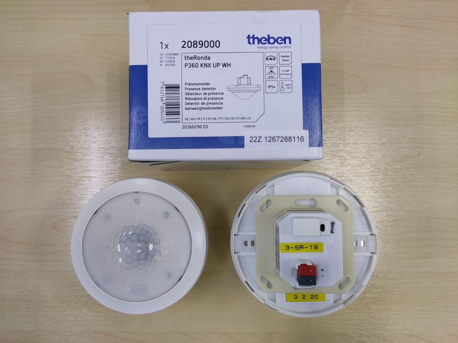 THEBEN theRonda P360 KNX UP WH – Presence detector, 360°, Ø24m, ceiling