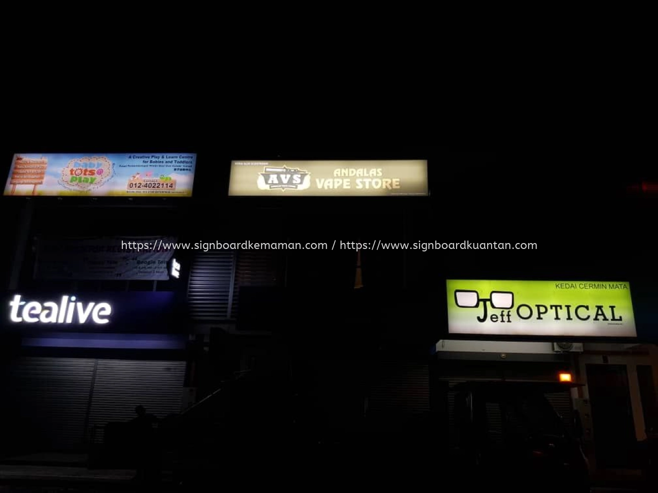 OUTDOOR NORMAL LIGHTBOX SIGNAGE SIGNBOARD AT MARAN PAHANG MALAYSIA ...