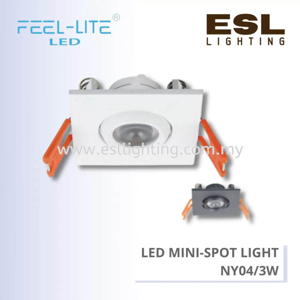 FEEL LITE LED MINI-SPOT LIGHT SQUARE 3W - NY04/3W