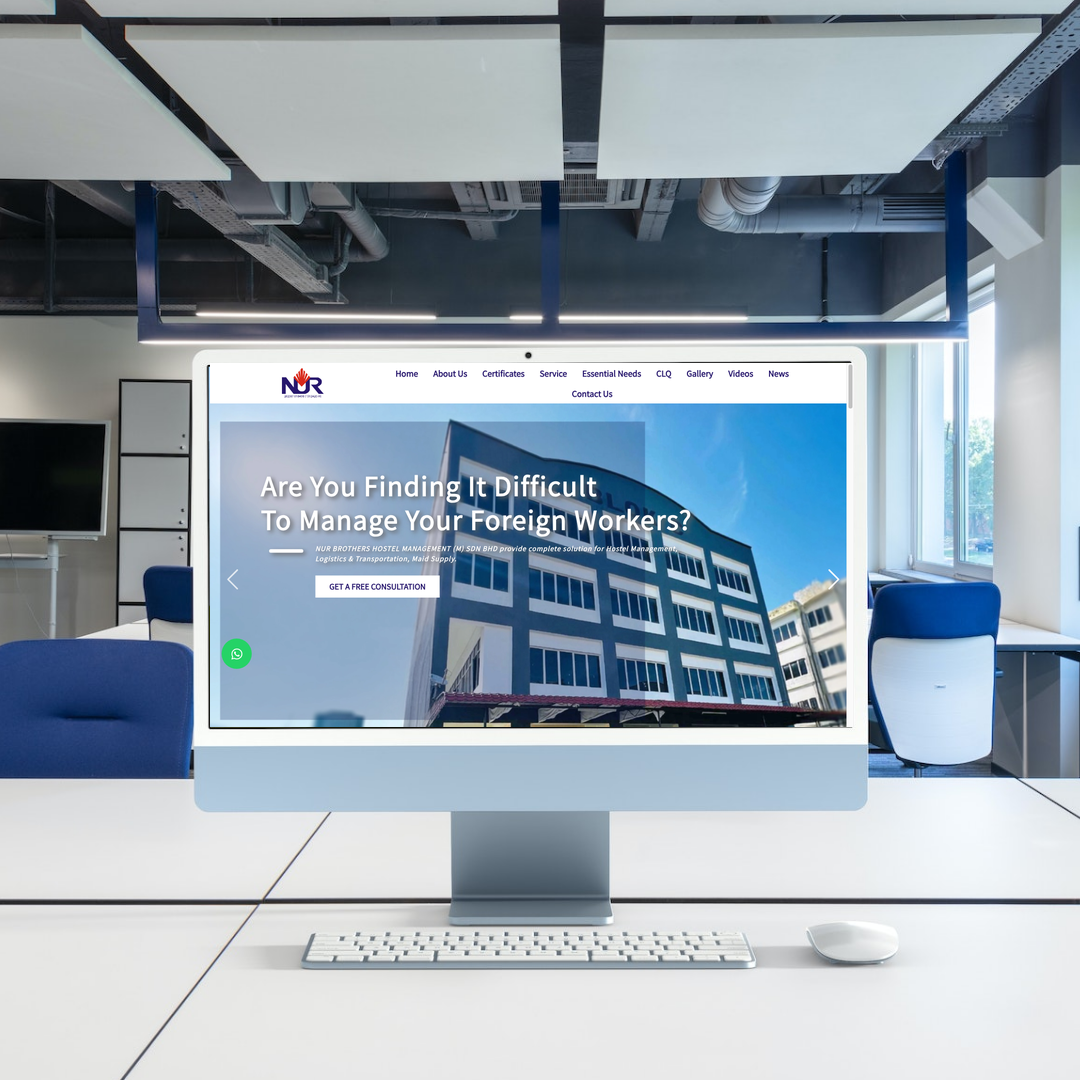 NUR BROTHERS HOSTEL MANAGEMENT (M) S Website Design & SEO Case Study | Leading Certified Clq Provider in Johor