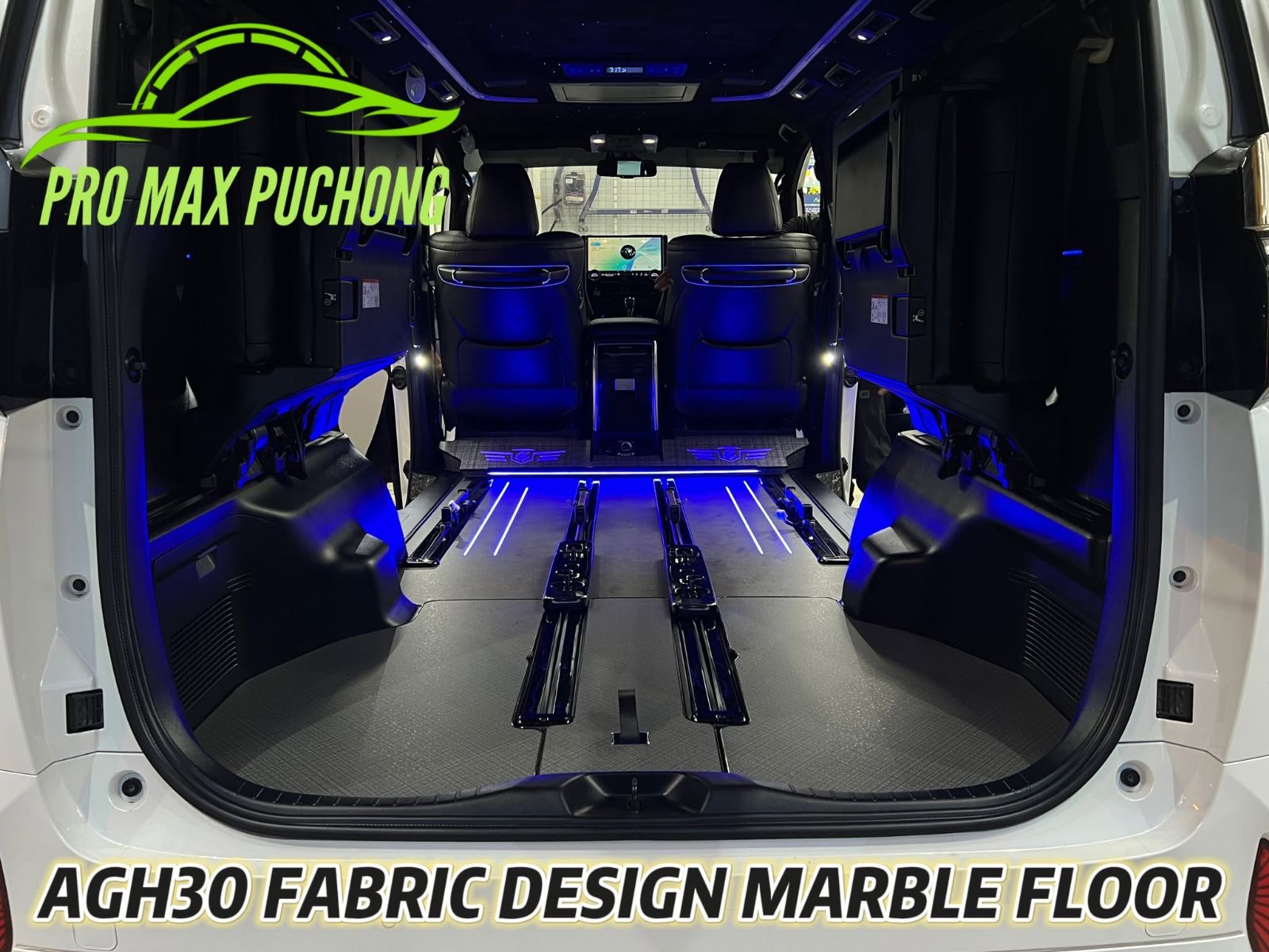 Toyota Alphard / Vellfire AGH30 Fabric Design LED Marble Floor