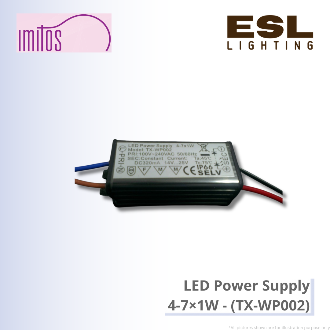 IMITOS LED Power Supply 4-7×1W - TX-WP002
