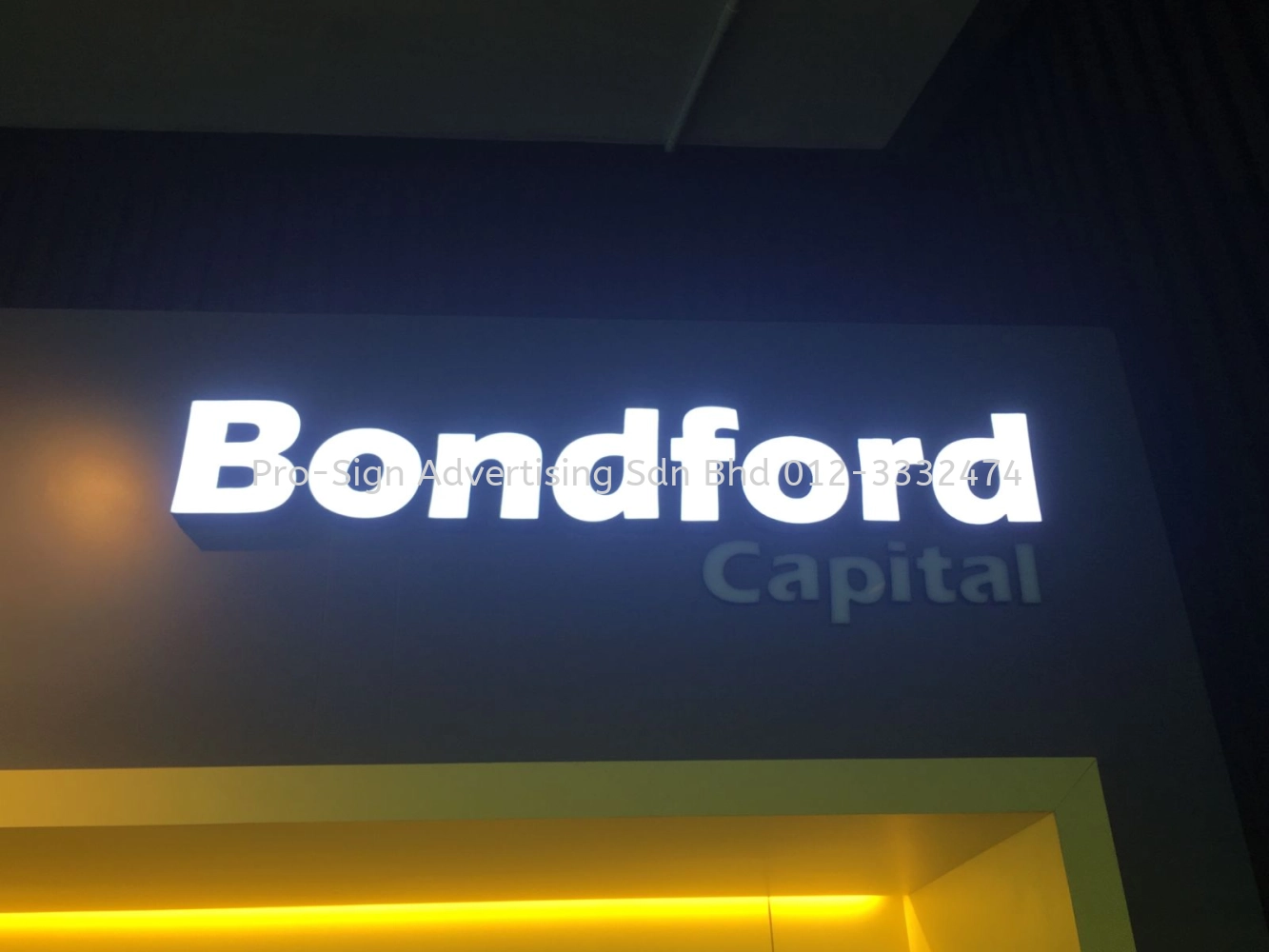 3D RIMLESS FRONT LIT (BONDFORD CAPITAL, PJ, 2019)