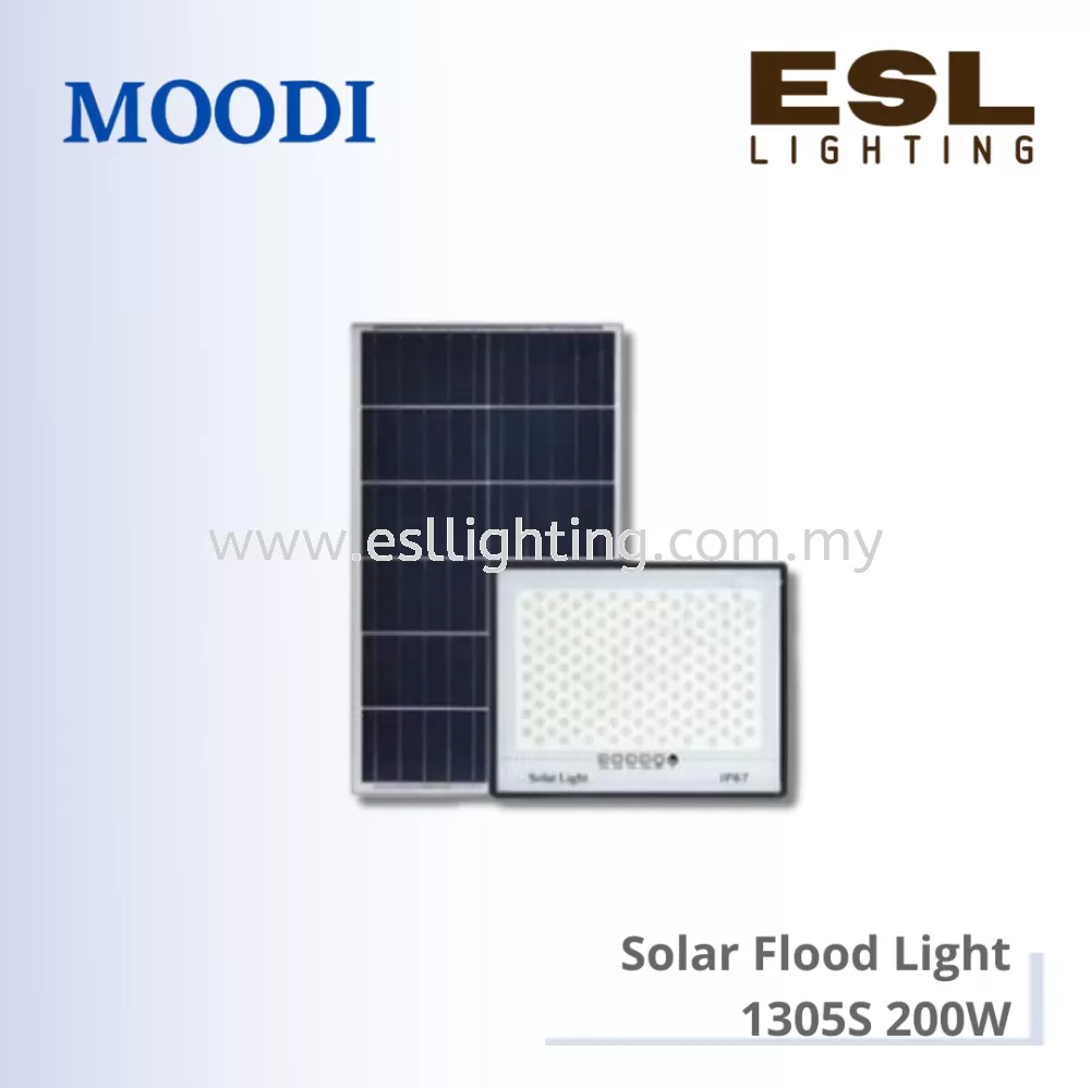 MOODI Solar Flood Light 200W - 1305S IP67