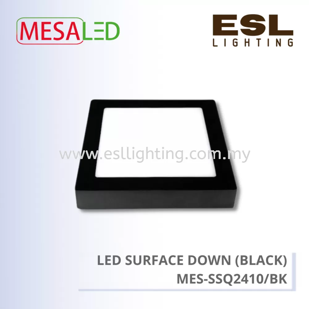 MESALED LED SURFACE DOWNLIGH ECO SERIES (BLACK) SQUARE 24W - MES-SSQ24108/BK