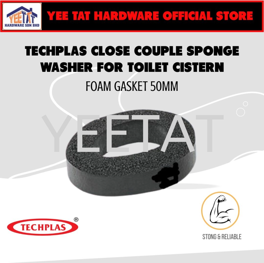 [TECHPLAS ] FAA-1027-1A TOILET FOAM GASKET DONUT PREVENT LEAKING 50mm