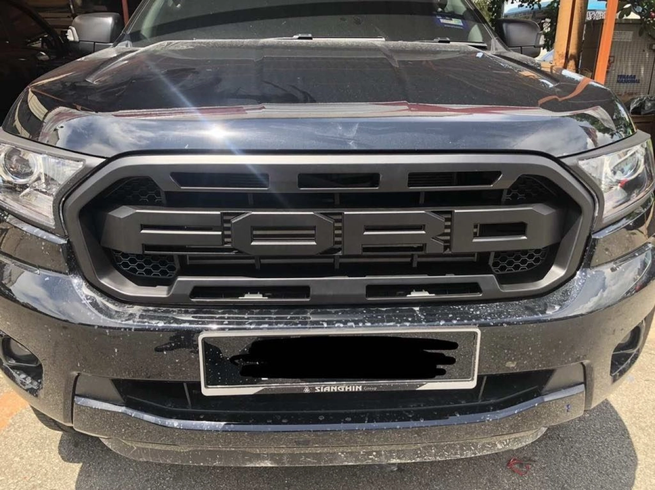 FRONT GRILLE RAPTOR STYLE FOR FORD RANGER 2019-2021 T8 XL XLT XLT+ PLUS ...