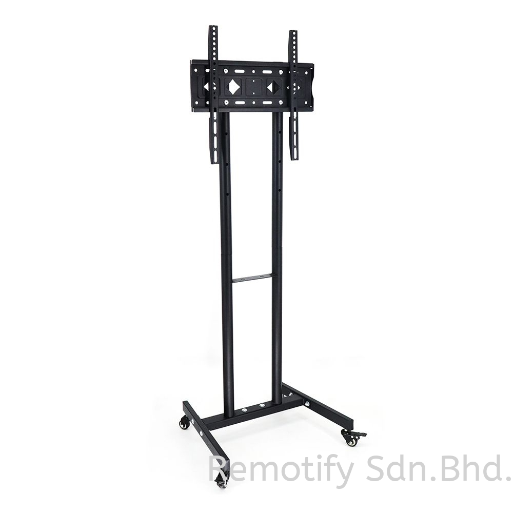 Y609S Mobile TV Stand on Wheels for 32"-55" TVs | Compact Rolling TV Cart | VESA 400x400mm | 25kg Load Capacity