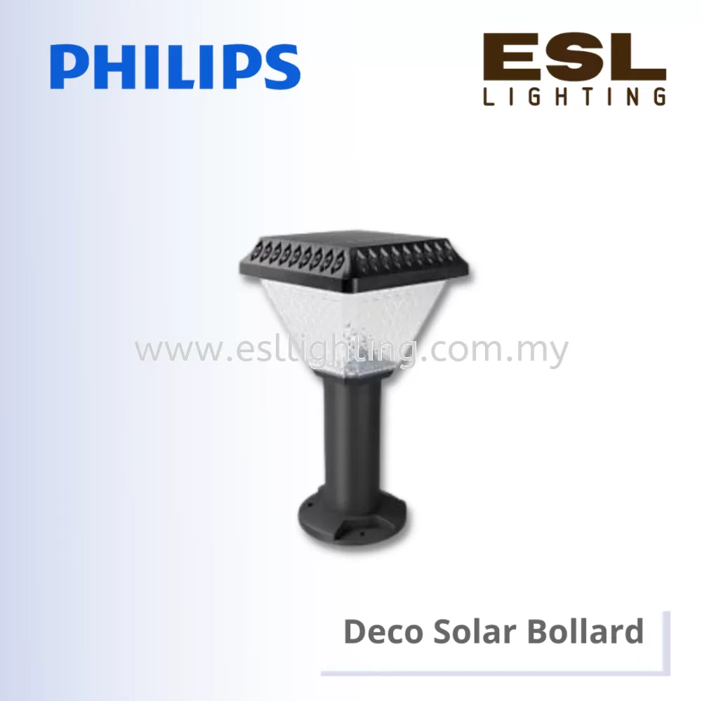 PHILIPS SOLAR LIGHTING Deco Solar Bollard - BGC050 LED2/730 SS