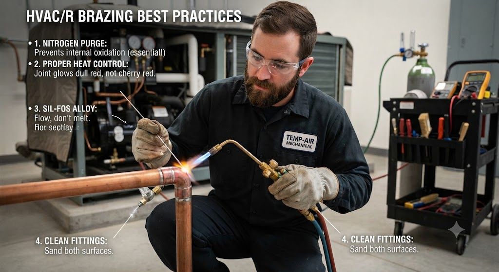 copper pipe brazing refrigeration best practices guide