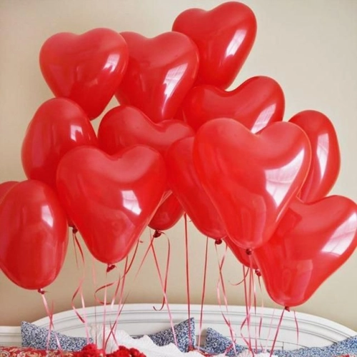 12 inch Heart Shape Balloon - Red 100pcs (B-SH12-230)