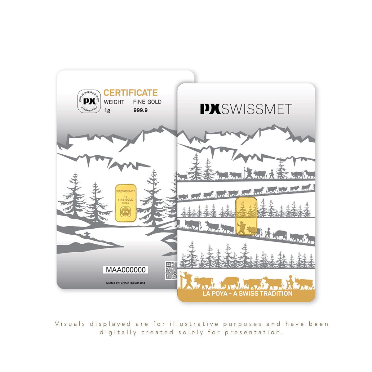 LAPOYA | PX Swissmet Au999 (1g)