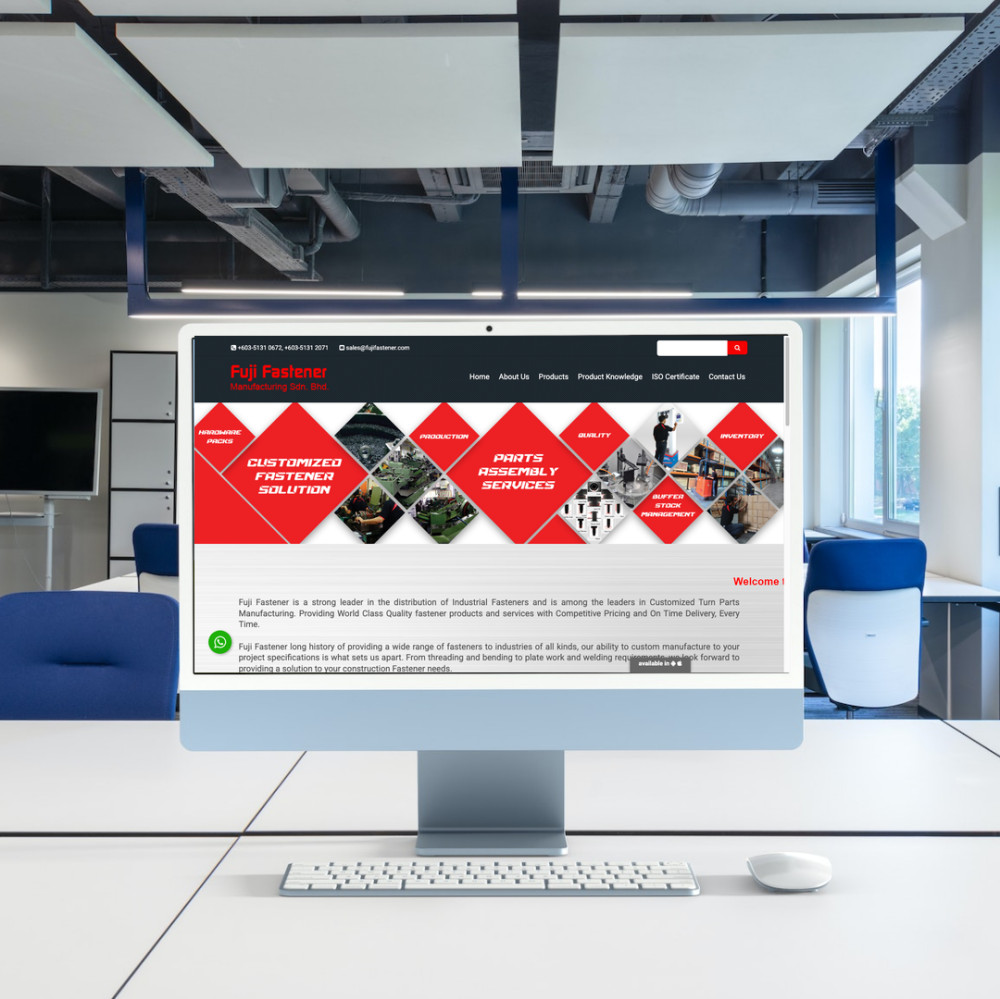 Fastener Manufacturer Web Design | SEO | Digital Marketing | Kuala Lumpur
