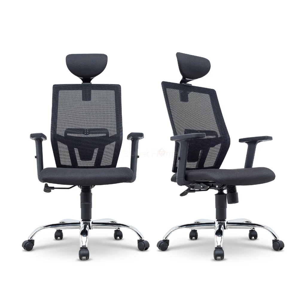 NTT89HB ergonomic office chair side view