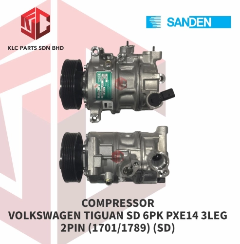 COMPRESSOR VOLKSWAGEN TIGUAN SD 6PK PXE14 (1701/1789)(SD)