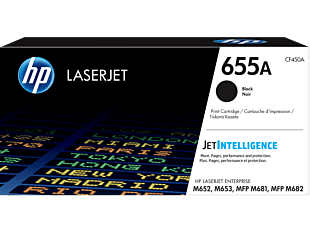 HP 655A Black Original LaserJet Toner Cartridge CF450A