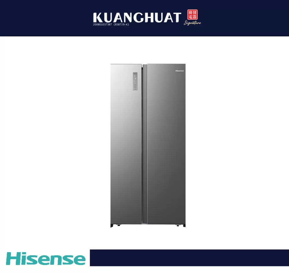 [PRE-ORDER 7 DAYS] HISENSE 620L Side-by-Side Inverter Refrigerator RS666N4ACNIV